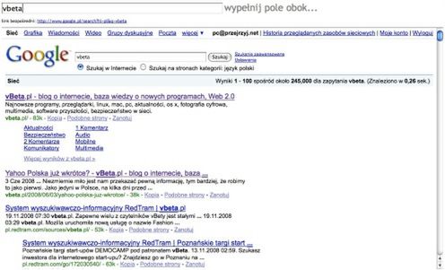 FastGoogle - jeszcze szybsze wyszukiwanie w Google