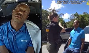 Policja opublikowała nagranie z zatrzymania Tigera Woodsa. Sportowiec PRZYSYPIAŁ W RADIOWOZIE (ZDJĘCIA)