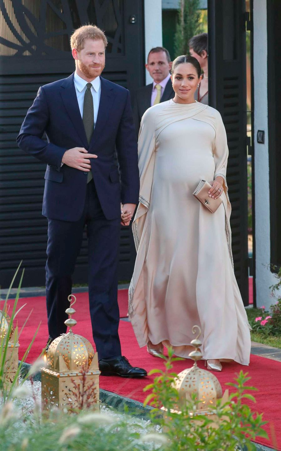Meghan Markle i książę Harry na kolacji w Rabacie