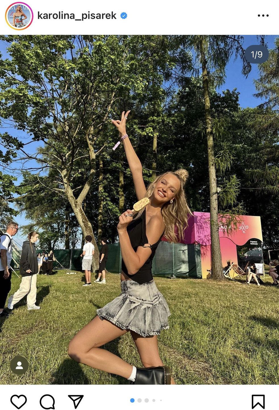 Karolina Pisarek bawiła się na festiwalu