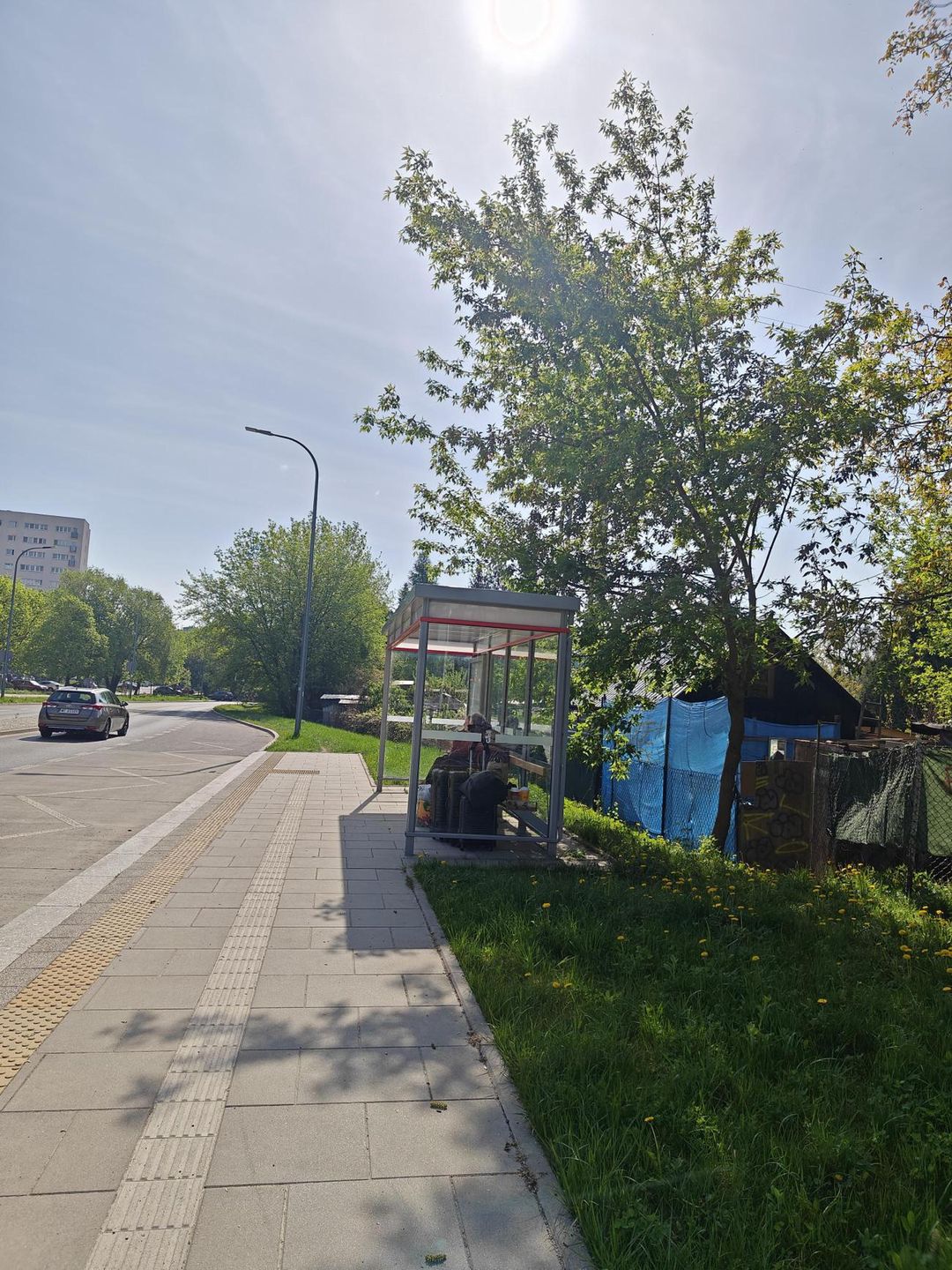 Ukrainki zamieszkały na przystanku autobusowym