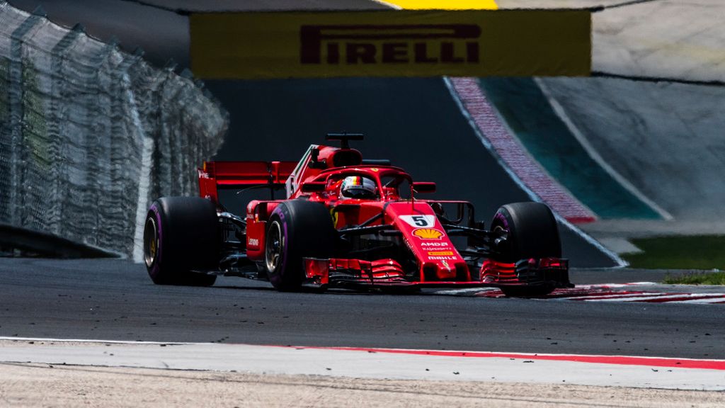 Sebastian Vettel na torze 