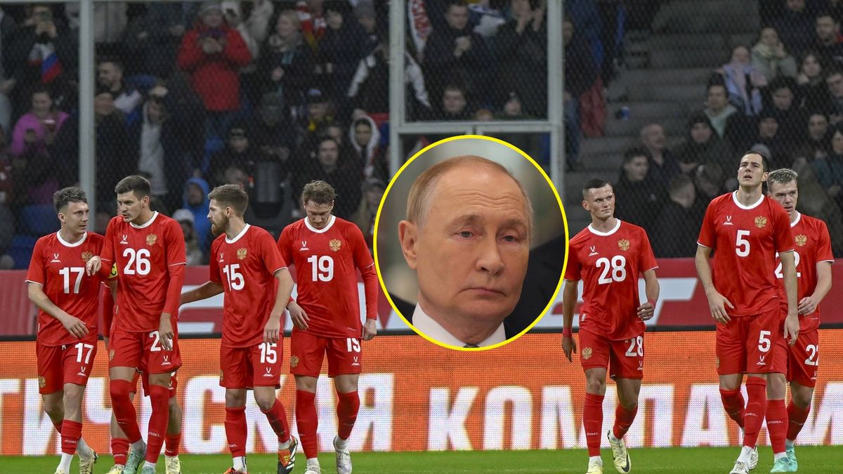 Getty Images / Sefa Karacan/Anadolu / Contributor / Na zdjęciu: Reprezentacja Rosji w piłkę nożną. W kółku Władimir Putin.