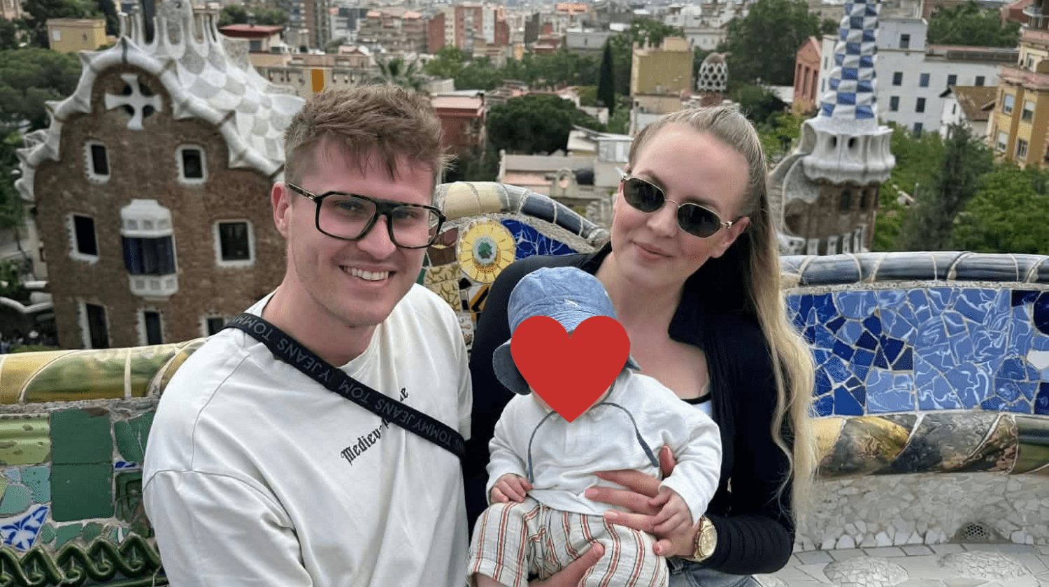 Klaudia i Mateusz z Oliwierem