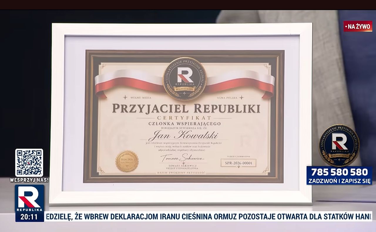 Republika oferuje widzom wizyty lekarza i tabliczki w siedzibie. Tyle kosztuje składka członkowska