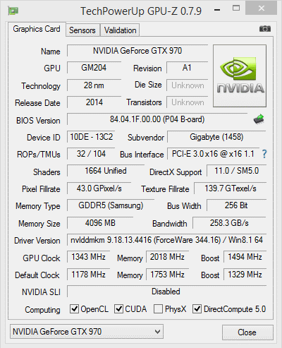 Gigabyte Gaming G1 po OC