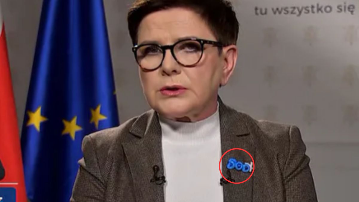 Beata Szydło w TVP miała wyjątkową broszkę