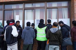 Stranded Nepali migrant workers check the notices issued by the airlines company at Tribhuvan International Airport in Kathmandu, on March 1, 2026, following the closure of airspace by Middle Eastern nations due to heightened tension between Israel and Iran. Israel launches a series of attacks on Iran, and Iran takes retaliatory measures on February 28, 2026, followed by attacks on other US-backed countries in the Middle East, prompting the closure of airspace. This raises concerns for the safety and security of over 1.7 million Nepali nationals living and working across the region. Those who come to Kathmandu to fly there are now at a crossroads of confusion. According to the latest data from the Government of Nepal and various migration agencies, among the six major Gulf countries, the UAE hosts the largest number of Nepali, more than 600,000. Qatar is estimated to have around 500,000 Nepali workers. Saudi Arabia is home to approximately 450,000, Kuwait around 120,000, and Bahrain and Oman more than 50,000 each. In addition, about 5,000 Nepali work in Israel, mainly in caregiving and agriculture. The Gulf countries are key destinations for foreign employment for Nepali workers. (Photo by Subaas Shrestha/NurPhoto via Getty Images)