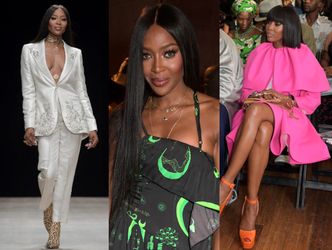 Boska Naomi Campbell pokazuje "jak to się robi" na fashion weeku w Nigerii