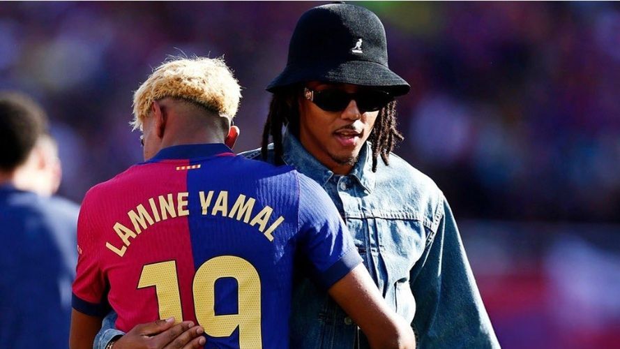 Instagram / Jules Kounde / Jules Kounde i Lamine Yamal po meczu FC Barcelony