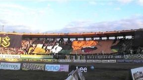 Oprawa kibiców Falubazu podczas finału EE w Zielonej Górze (2010)
