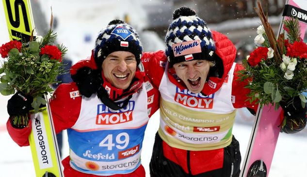 Kamil Stoch i Dawid Kubacki (fot. Lars Baron / Staff/Getty Images)