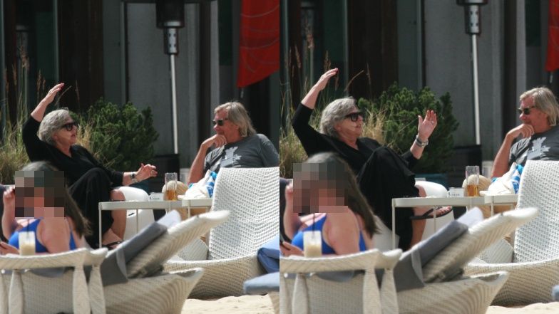 Krystyna Janda i Filip Bajon