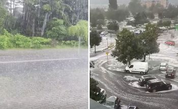 Nawałnice nad zachodnią Polską. W Wągrowcu nagrano "rzekę gradu"