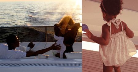 Beyonce z mężem i córeczką na wakacjach (ZDJĘCIA)