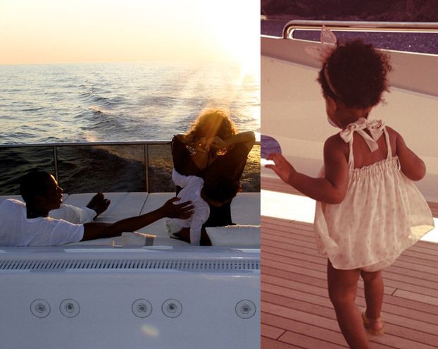 Beyonce z mężem i córeczką na wakacjach (ZDJĘCIA)