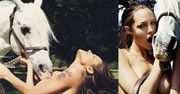 Angelina Jolie TOPLESS Z KONIEM do kupienia! Za 150 000 zł!