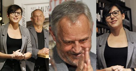 Kondrat z 40 lat młodszą Antoniną na promocji książki (ZDJĘCIA)