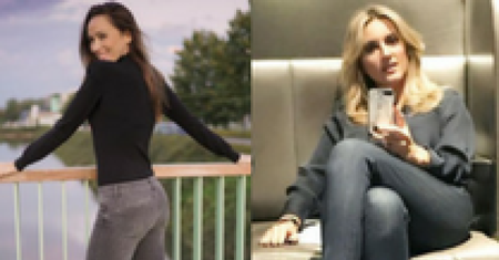 Z czym gwiazdy noszą szare jeansy?