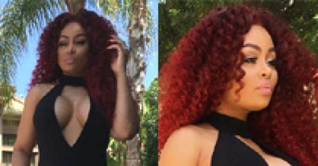 Ciężarna Blac Chyna chwali się biustem!