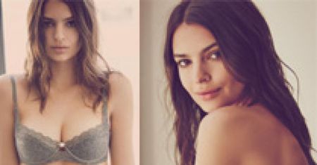 Naturalna Ratajkowski w bieliźnie!