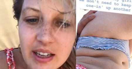 "Body-pozytywna" Aleksandra Domańska pokazała fałdki na brzuchu i zdradziła swoją wagę