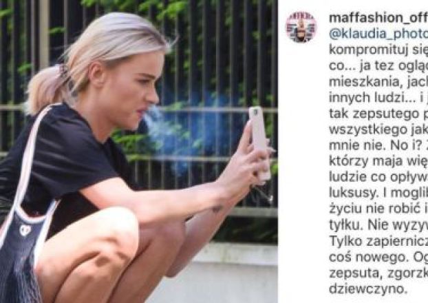  Maffashion obraża swoją fankę: "Ogarnij się zepsuta, zgorzkniała dziewczyno. POZDRO"