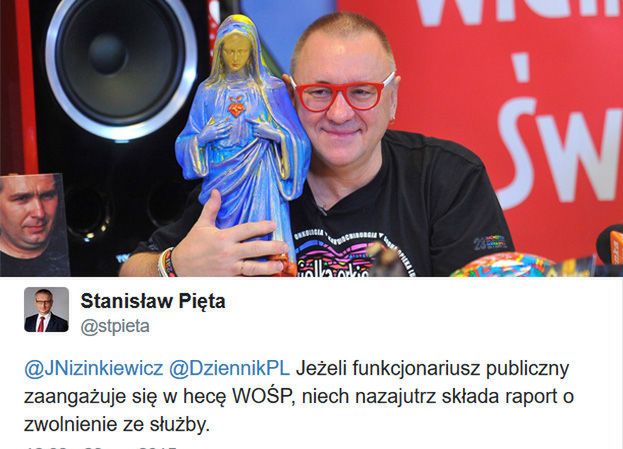 Poseł PiS-u grozi zwolnieniami za... pomaganie Wielkiej Orkiestrze!