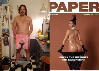 Arytysta namalował portret Kim Kardashian... penisem!