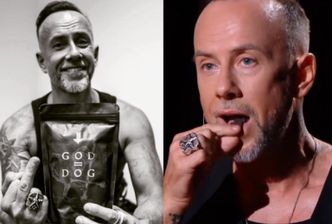 Nergal zjada KARMĘ DLA PSÓW W KSZTAŁCIE KRZYŻY. "Może pierwszy raz w historii krzyż zrobi coś dobrego" (WIDEO)