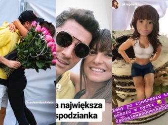 Anna Lewandowska świętowała urodziny na treningu. Na scenę wjechał... tort z jej podobizną!