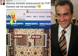 Hanna Lis wyśmiewa powrót Kolonki do TVP: "Dywany się nie sprzedają?"