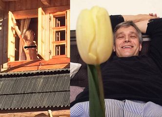 Michał Żebrowski pokazał nagie zdjęcie żony! "Wieszamy flagę" (FOTO)