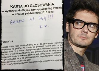 Wojewódzki pokazał swoją kartę do głosowania: "Bardzo się boję!" (FOTO)