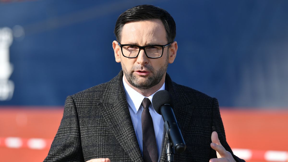 Na zdjęciu prezes PKN Orlen Daniel Obajtek na konferencji prasowej