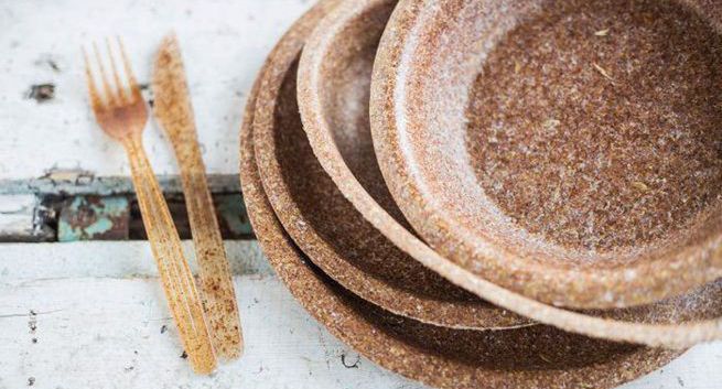 Jednorazowe naczynia z otrąb alternatywą dla plastikowych. Rozkładają się w 30 dni