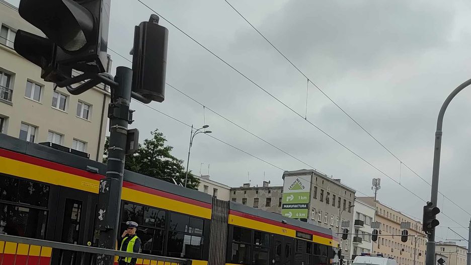 Wypadek w Łodzi