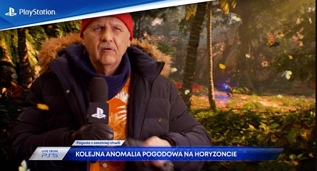 Tomasz Zubilewicz prezentuje pogodę w reklamie PlayStation 5