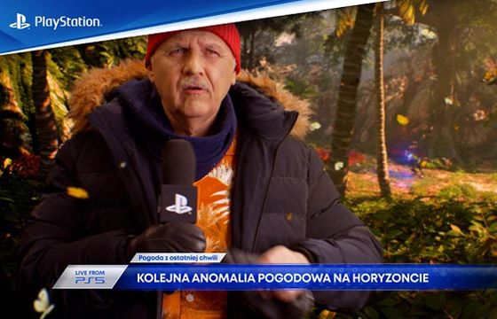 Tomasz Zubilewicz prezentuje pogodę w reklamie PlayStation 5