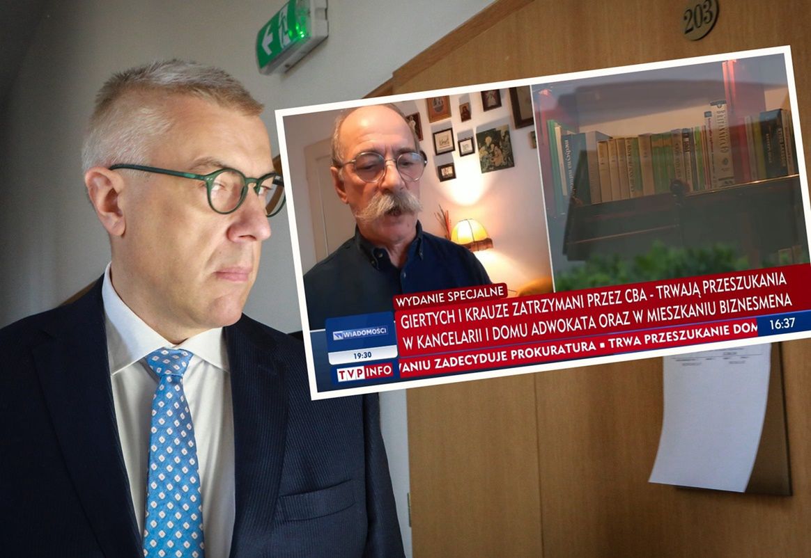 Zatrzymanie Romana Giertycha. TVP Info pokazało jego dom nawet z lotu ptaka