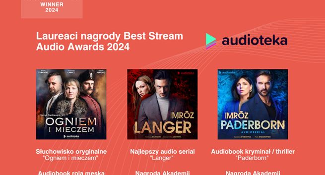 Rozdano Best Stream Awards. Sześć nagród dla produkcji Audioteki