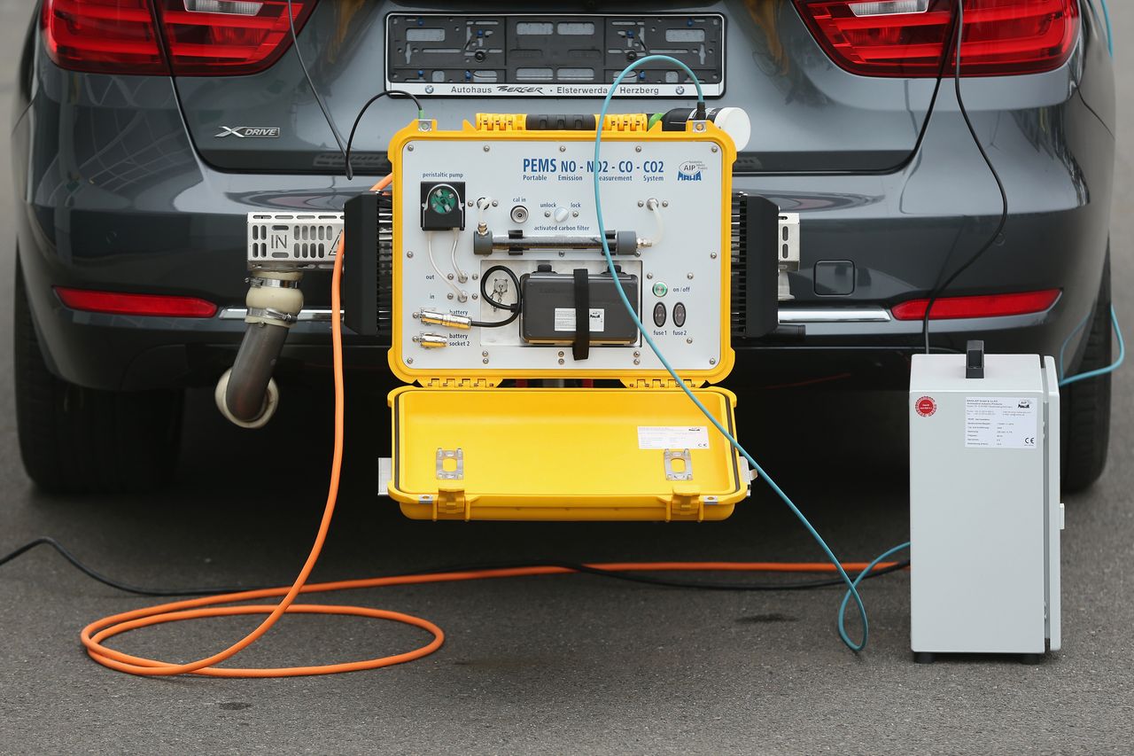 Oto PEMS (Portable Emissions Measurement System), który pozwala na przeprowadzanie pomiarów czystości spalin podczas jazdy.