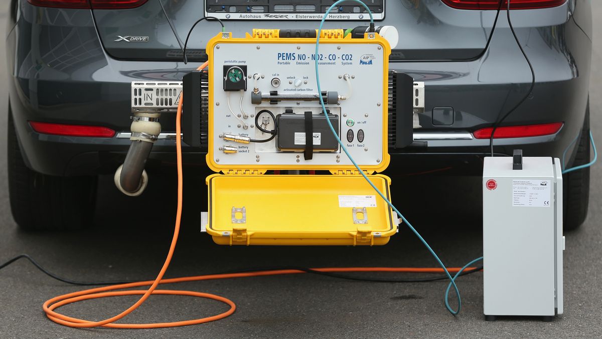 Oto PEMS (Portable Emissions Measurement System), który pozwala na przeprowadzanie pomiarów czystości spalin podczas jazdy.