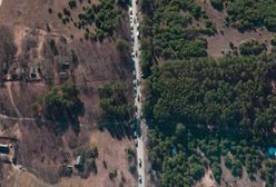 Gigantyczny rosyjski konwój w kierunku Kijowa. Zdjęcia satelitarne