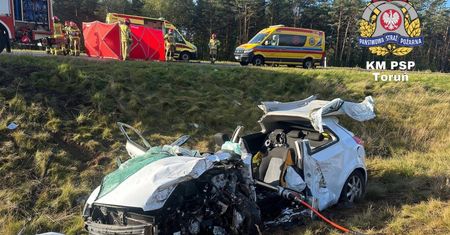 Toruń: Zderzenie na drodze ekspresowej S10. Jedna osoba nie żyje