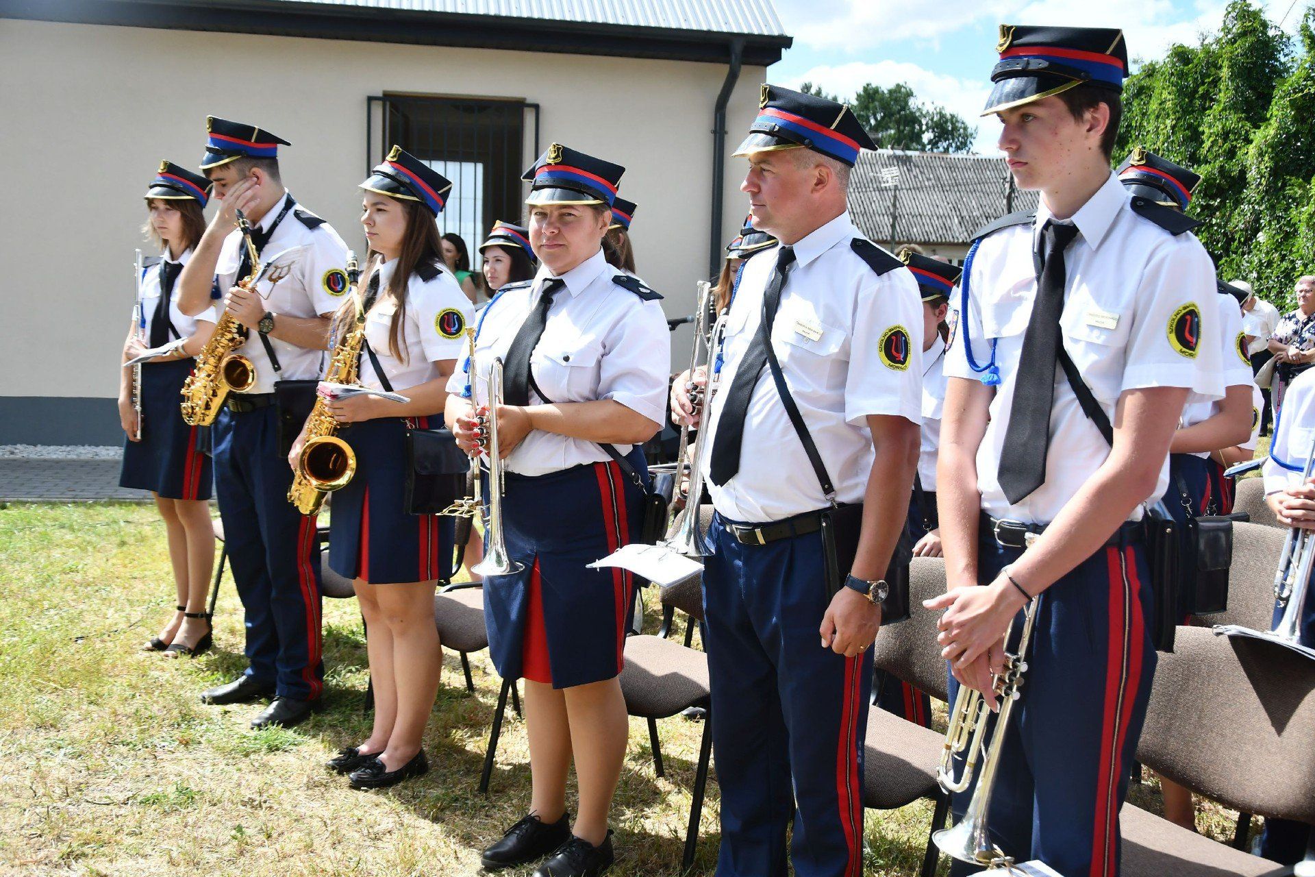 Dożynki gminy Chęciny 2025 w Mostach. Gościła na nich Orkiestra Dęta z Morawicy. 