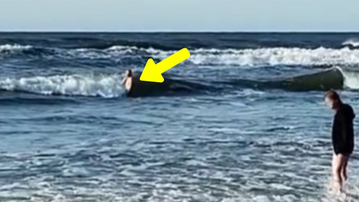 Mężczyzna wszedł do morza mimo zakazu kąpieli