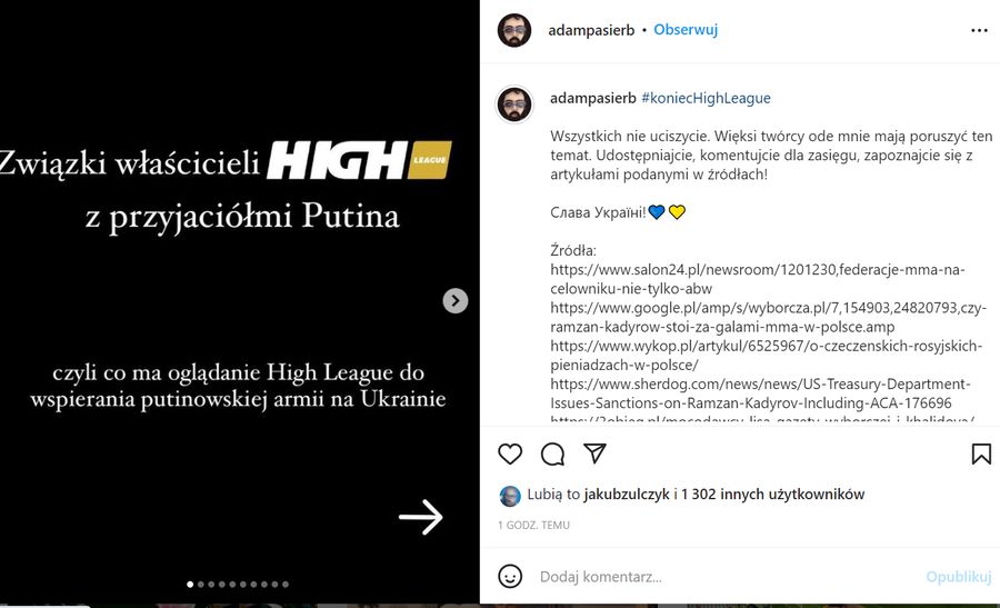 High League a Czeczenii