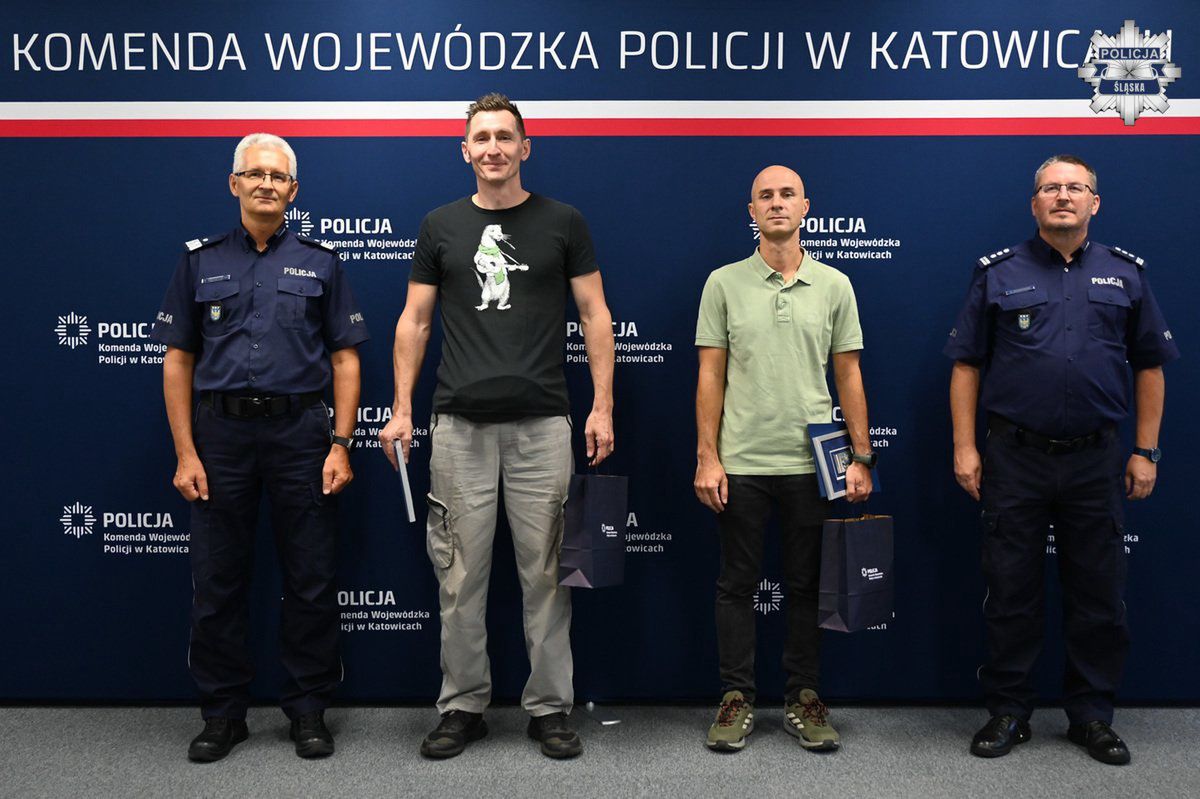 Policja nagrodziła bohaterów z Chorzowa
