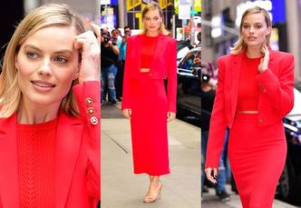 Margot Robbie w czerwieni promuje nowy film